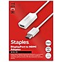 Staples TECH DisplayPort to HDMI Audio/Video Adapter, Male to Female, White, 2/Pack (ST62362-VB)~#|#~363995CE-640B-4CC9-83F1B85EAB07B427_sc7