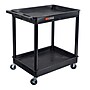 Luxor ENDURA XL 2-Shelf Utility Cart, Black (TC11-B)~#|#~363A6C6A-1E10-40BC-B4DAE6240D2EEE18_sc7