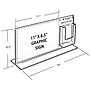 Azar Displays Acrylic Counter Display Sign Holder with Brochure Holder, 2/Pack (252054-2-PACK)~#|#~363AEA4D-50C2-4DB8-9AD64CD61872C137_sc7