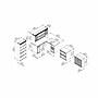 Bush Furniture Fairview 60"W L Shaped Desk with Hutch, File Cabinet, Bookcase and Storage, Antique White/Tea Maple (FV013AW)~#|#~363D075D-1297-41F2-A219277E5D040AA4_sc7