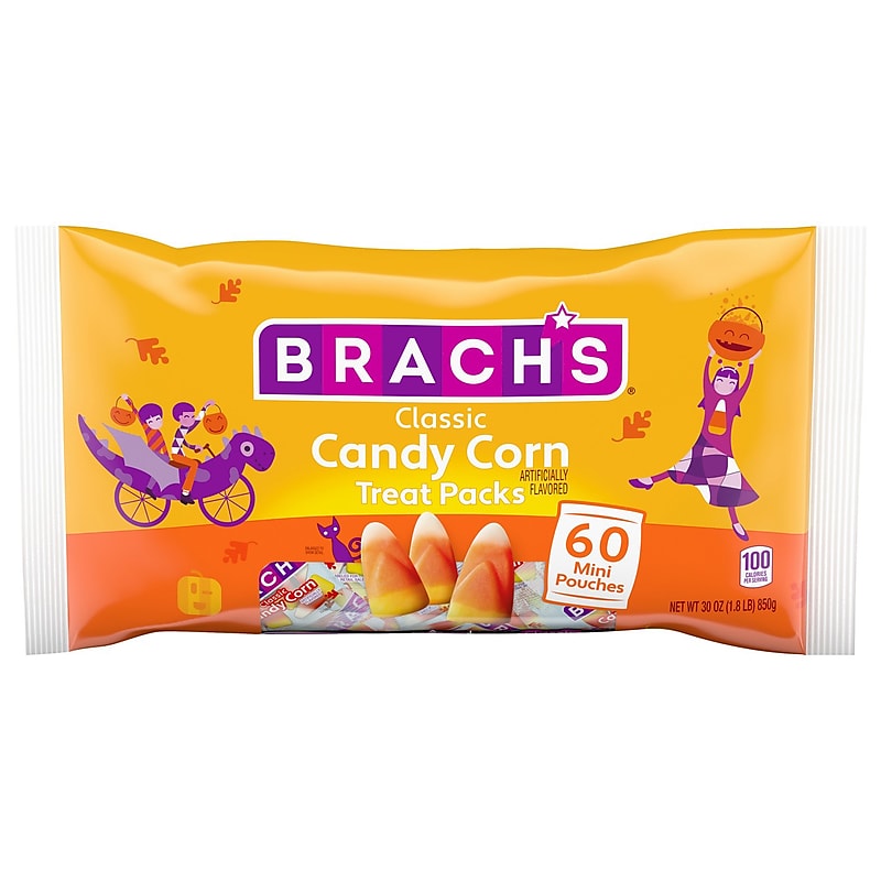 Brach's Classic Candy Corn Chewy Candy, 30 oz., 60 Pouches/Bag (07782) image 1