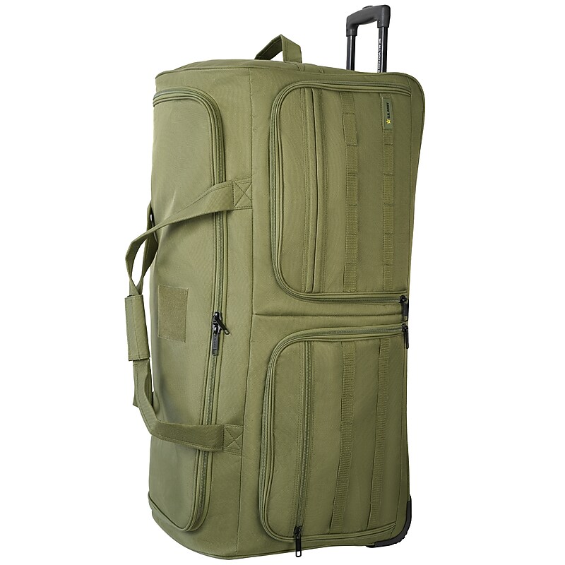 U.S. Army ROMEO 36" Polyester Telescoping Travel Duffel with Wheels, Tactical Green (USLROM36GRN) image 1