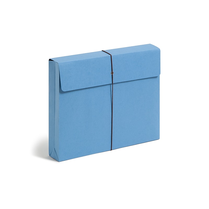 Smead Recycled File Pocket, 2" Expansion, Letter Size, Blue, 10/Box (77203) image 1