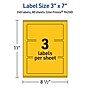 Avery Laser/Inkjet Rectangle Multipurpose Labels, 3" x 7", Bright Yellow, 240/Box (94250)~#|#~3646B226-E252-4AD3-B5C70EF2EA36A594_sc7