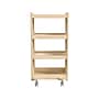Flash Furniture Bright Beginnings Mobile 4-Tier Storage Cart, 31.5"H x 16"W x 16"D, Natural Birch Plywood (MK-KE24091-GG)~#|#~364CF671-29EA-401A-BD68E86B7C64457B_sc7