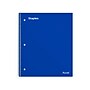 Staples Premium Poly 3-Subject Notebook, 8.5" x 11", College Ruled, 150 Sheets, Blue (ST58314)~#|#~36562C1C-AF02-4BFA-BD44EB3338310597_sc7