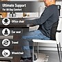 Mind Reader Memory Foam Ergonomic Lower Back Cushion Office Chair Support, Black (BACKFOAM-BLK)~#|#~365687B2-DFB1-4FE4-8CEEA7FE5BE9A15F_sc7