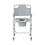 Medline Guardian Shower Commode, Fixed Arms, Back Rest, Aluminum Frame, 300 lb. Capacity (G1-502PWX1)~#|#~36570857-2F04-401C-BCAC41AD05596235_sc7