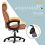 Click365 Classic Ergonomic Bonded Leather Executive Big & Tall Chair, 350 lb. Capacity, Cognac (CCHR10023A)~#|#~36583DFC-D889-4491-AFB867E6D57B346B_sc7