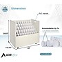 AdirOffice 50-Slot Mobile Roll File, Lockable, 28.5"H x 30"W x 15.75"D, White (626-WHI-KIT1)~#|#~365BD0C1-ACB6-4EE5-98BC99EE3CAED419_sc7
