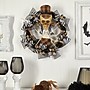 Nearly Natural Halloween Skull in Plaid Mesh Wreath, 24" (W1208)~#|#~365C2FEA-CE9E-4419-A743E3C46D949DC2_sc7