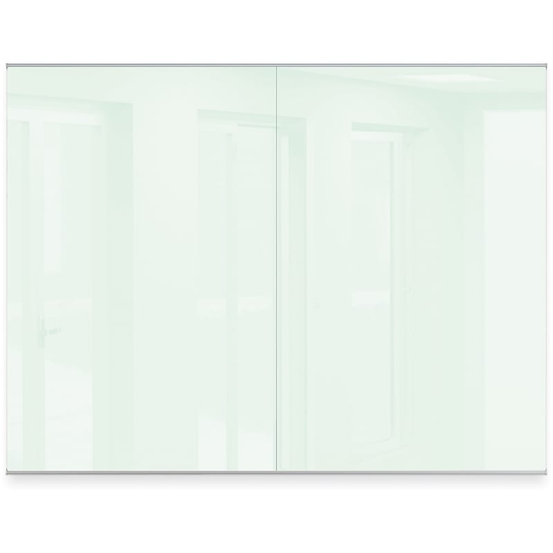 MooreCo Unity Commercial Series Magnetic Glass Dry Erase Wall, 6'H x 8'W (GWD608-GLOSSWHITE) image 1