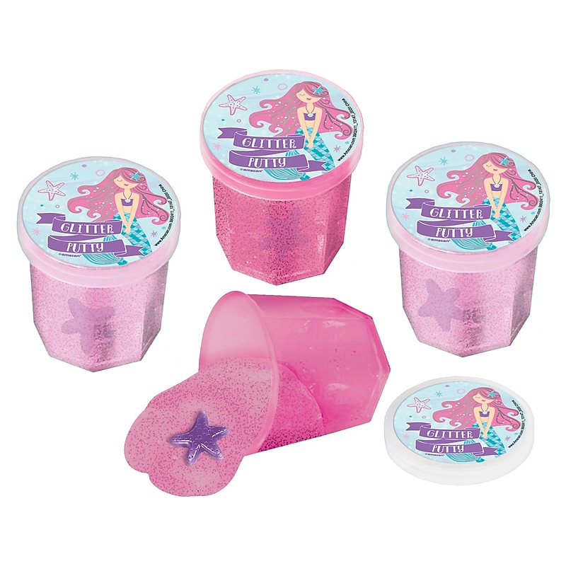 Party City Glitter Mermaid Putty with Toy, 12/pack (AM3902411-NS) image 1