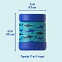 bentgo Kids Stainless Steel Insulated Food Jar, Shark, 11.2 oz. (BGKDJAR-SHK)~#|#~36652440-C840-4C2F-B5E0D5E87BF56BF0_sc7