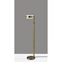 Adesso Linis 66" Antique Brass Floor Lamp with White Glass Shade (AD9105-21)~#|#~3667AF26-8AFE-4C9C-B3B7526E406DAE09_sc7