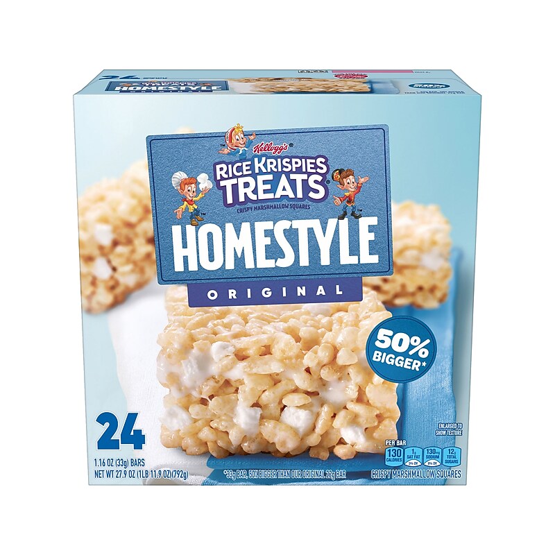 Rice Krispie Treats Homestyle Original Cereal Bar, 1.16 oz., 24 Bars/Box (KEE27140) image 1