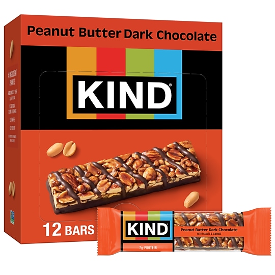 KIND Gluten Free Peanut Butter Dark Chocolate Nut Bar, 1.4 oz., 12 Bars/Box (PHW17256)~#|#~366C1618-3399-4B35-9D7B9F959839B1B5_sc7
