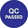 Tape Logic "QC Passed" Pre Printed Inventory Label, 1" Dia., Blue, 500/Roll (DL1258)~#|#~366EFF81-82D2-448D-8AC0E20C24E2570A_sc7