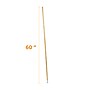 Coastwide Professional™ 60" Wood Push Broom Handle, Threaded Metal Tip (CW57741)~#|#~36707A35-DEBC-4FB0-AB63FD118576D378_sc7