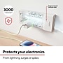 Staples TECH 10-Outlet 2-USB Port Surge Protector, 6', 3000 Joules, White (ST62776)~#|#~367580BC-71B1-46F6-8E52DA4B8778463A_sc7