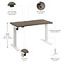 Bush Business Furniture Move 40 Series 48"W Electric Adjustable Standing Desk, Modern Hickory (M4S4824MHWK)~#|#~367D2094-D958-4F09-87B0D08DE8C3E67E_sc7