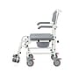 Medline Guardian Shower Commode, Drop Arms, Padded Back Rest, Aluminum Frame, 275 lb. Capacity, (G1-504WCPX1)~#|#~367D6514-A99C-443A-B7A0BB3990E14BC0_sc7