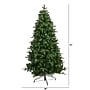 Nearly Natural 6' Grand Teton Spruce Flat Back Artificial Christmas Tree with 180 Clear LED Lights (T1863)~#|#~367E2591-081F-4E85-9B7DAC2C6DEFDEB7_sc7