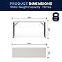 Flash Furniture 60"W x 18"D Foldable Training Room Table, Plastic, Granite White, 10/Pack (10RB1860)~#|#~367FF41D-458F-4EEC-893AF1D1F7DDD6BA_sc7