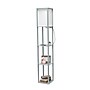 Simple Designs Etagere Organizer 62.5" Floor Lamp with Rectangular Shade, Gray (LF1037-GRY-CCLB)~#|#~3683DFE6-F416-400C-A31CC07B1DB160D0_sc7