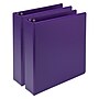 Samsill Earth's Choice Plant-Based 2" View Binders,  3-Ring , Made in USA, Purple, 2/Pack (SAMU86608)~#|#~3688E57D-D317-461B-9867EA1591E068A0_sc7