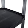 Luxor 3-Shelf Serving Cart, Black/Aluminum (SC12-B)~#|#~368A12C0-B773-43F9-BC58FB6D17E30ED3_sc7
