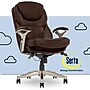Serta Works Ergonomic Faux Leather Swivel Executive Chair with Back in Motion Technology, Chestnut (44186B)~#|#~368D216D-0658-4E89-BB057D1AA36F218D_sc7