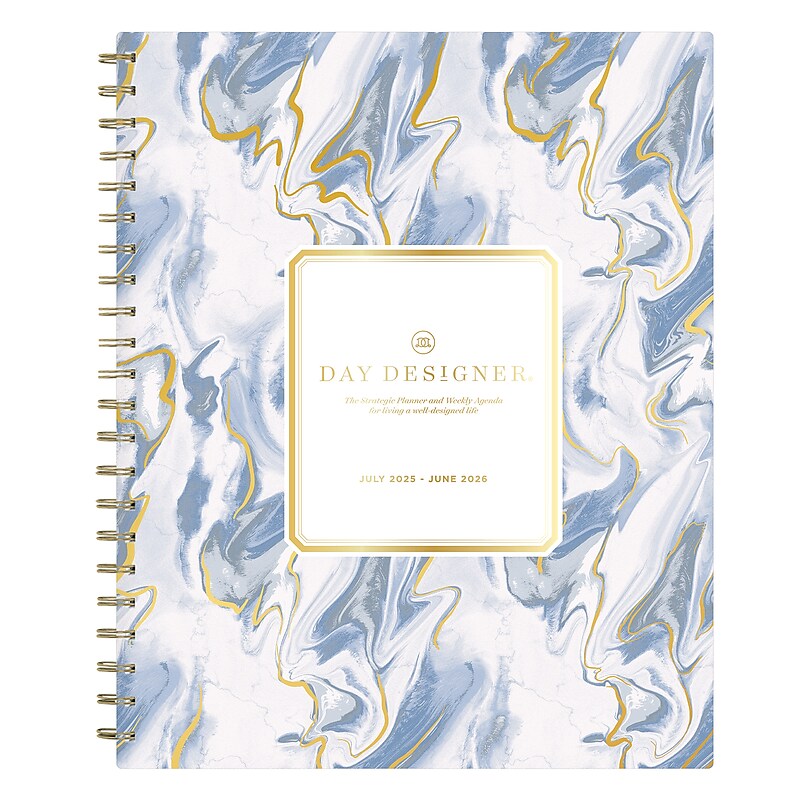 2025-2026 Day Designer for Blue Sky Azure 8.5" x 11" Academic Year Weekly & Monthly Planner (151059) image 1