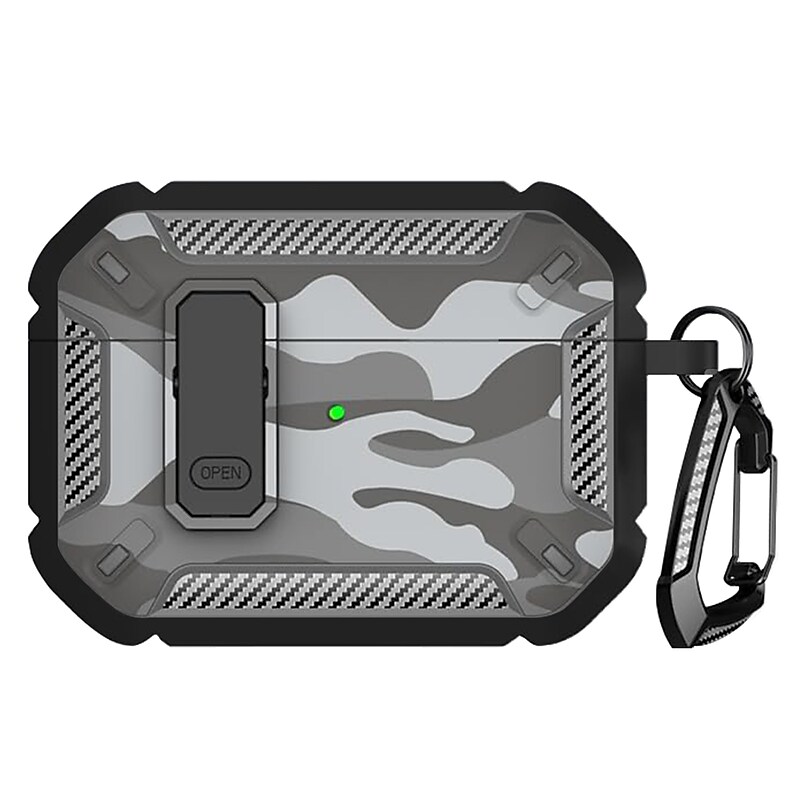 SaharaCase Raider Series Heavy Duty Secure Lock Case for Airpods Pro 3, Shock Absorbing Corners, Camo Gray (HP00224) image 1