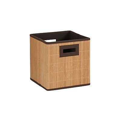 Household Essentials Wicker Storage Cube - Thumbnail 4