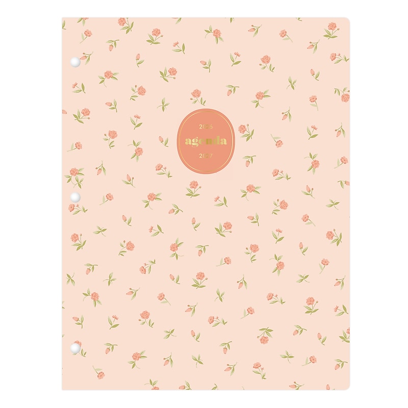 2026-2027 Blue Sky 8" x 11" Academic Year Monthly Planner, Plastic Cover, Cami Peach (161385) image 1
