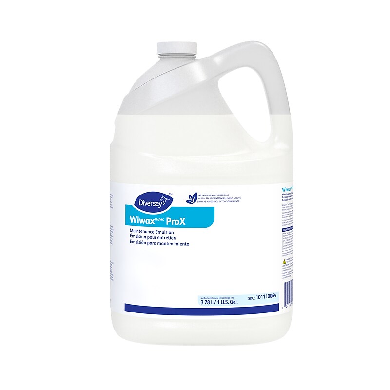 Diversey Wiwax ProX Floor Sealer, Milky White, 128 Oz., 4/Carton (94512767) image 1