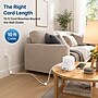 Uncaged Ergonomics Cube 5-Outlet 4-USB Port Surge Protector, 10', White (PC-W-C)~#|#~369F66AA-8DB3-41E5-82FD9CC2B737FF50_sc7