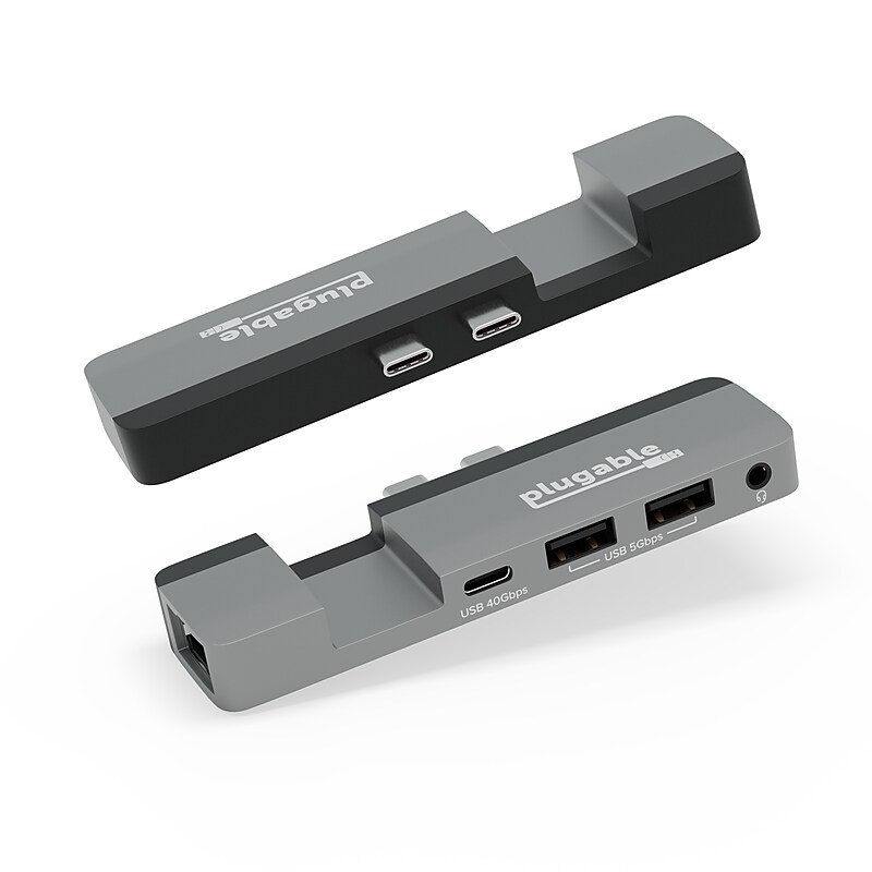 Plugable USB C Hub Multiport Adapter for Apple MagSafe 2 for MacBook Pro, Air M2 image 1
