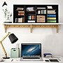 AdirOffice 500 Series 24 Compartment Literature Organizer, 39.3" x 11.8", Black (500-24-BLK-PKG)~#|#~36A4453C-D4DA-4195-A8F3A5E3C8CAB81F_sc7