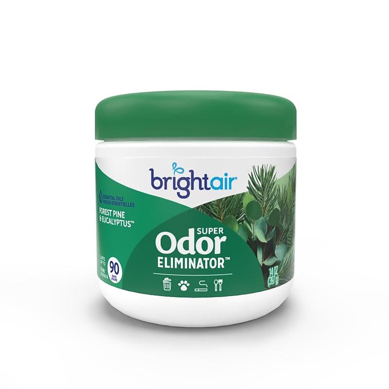 Bright Air Super Odor Eliminator Air Freshener Gel, Forest Pine & Eucalyptus Scent, 14 oz. (900277) image 1