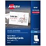 Avery Half-Fold Greeting Cards with Envelopes, 5.5" x 8.5", Matte White, Inkjet, 30/Pack (08316)~#|#~36A749D1-CADB-4D7A-969734F671FEA8C1_sc7