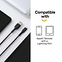 NXT Technologies™ 4 Ft. Braided Lightning to USB Cable, Black (NX54354)~#|#~36AF5801-4F0B-46A4-93688D373DF3D196_sc7