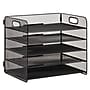 Mind Reader 5-Compartment Metal Desk Tray, Black (5MTROG-BLK)~#|#~36B222FC-6E5B-4ECB-A86B0C68E9852F90_sc7
