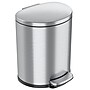 iTouchless SoftStep Semi-Round Stainless Steel Step Trash Can with Hinged Lid, 5.02 Gallon (IP05DSS)~#|#~36B2A88F-D68B-4D7B-BE81B579A99A03F7_sc7