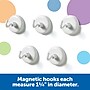 Learning Resources Magnetic Hooks, Strong Magnetic Hooks, White, Set of 5 (LER2698)~#|#~36B58191-21C3-4130-9832CE9FEF672CC8_sc7
