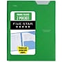 Five Star Stay-Put Plastic 2-Pocket and Prong Folder, Retro Green (340300E)~#|#~36B5F2C4-3E0C-4B7A-B757A422E71BA046_sc7