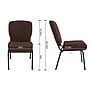 Flash Furniture Advantage Signature Elite Fabric Church Chair, Java (PCRCB106)~#|#~36BAEE92-0D25-46B6-BAB55BB2F5288847_sc7