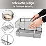 Mind Reader Metal Mesh Front Loading Stackable Letter Tray, Letter/Legal Size, Silver (CSTACK2-SIL)~#|#~36C39F4B-8D15-4677-BD632451C171FE0F_sc7