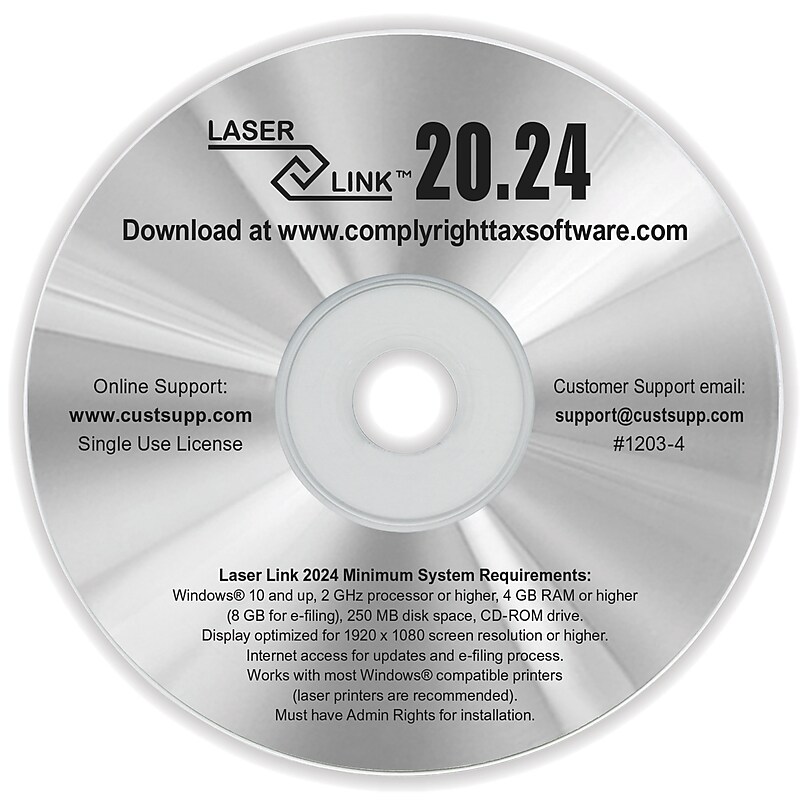 ComplyRight LaserLink 2024 for 1 User, Windows, Disk (12034) image 1